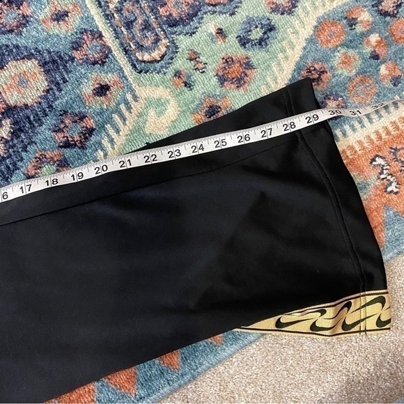 Nike XS Black Gold Side Logo‎ Open Hem Pants Track Pants - Picture 13 of 14
